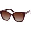 imageSOJOS Vintage Oversized Cateye Sunglasses Womens UV400 Large Designer Shades Lentes De Sol Para Mujer SJ2634RedRed Grading Lens