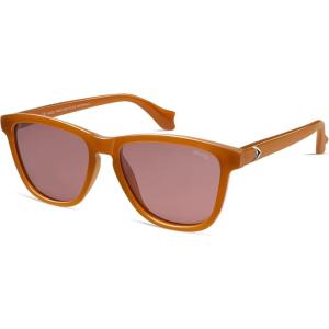 imageSOJOS Ocean Collection Retro Polarized Large Rectangular Sunglasses Women Men Recycled Plastic Ecofriendly Shades BaleenLight BrownRed