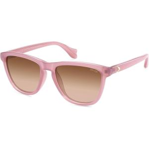 imageSOJOS Ocean Collection Retro Polarized Large Rectangular Sunglasses Women Men Recycled Plastic Ecofriendly Shades BaleenPinkPink