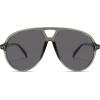imageSOJOS Oversized Retro Aviator Sunglasses for Women Men Tangle Free Classic Vintage 70s Shades SJ2665Transparent GreyGrey Lens