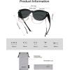 imageSOJOS Polarized Fit Over Glasses Sunglasses for Women Men SJ2658BlackGrey