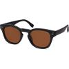 imageSOJOS Retro Vintage Polarized Sunglasses Womens Mens 70s 80s Square Panto Style UV400 Shades SJ2662BlackBrown
