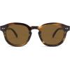 imageSOJOS Retro Vintage Polarized Sunglasses for Women Men Classic Square Panto Shades SJ2626Dark GreenCold Brown