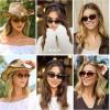 imageSOJOS Trendy Polarized Oval Sunglasses for Women Retro Chic 90s Shades Lightweight Sunnies SJ2656Brown Frame Brown Lens