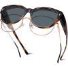 imageSOJOS Polarized Fit Over Glasses Sunglasses for Women Men SJ2658TortoiseGrey
