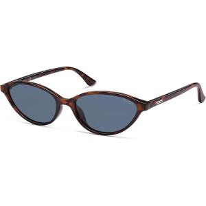 imageSOJOS Trendy Polarized Oval Sunglasses for Women Retro Chic 90s Shades Lightweight Sunnies SJ2656Tortoise Frame Grey Lens