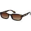 imageSOJOS Retro Rectangle Polarized Sunglasses Womens Trendy Sun Glasses Vintage Shades UV400 SJ2606Tortoise  Gradient Brown