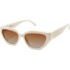 imageSOJOS Trendy Cute Cat Eye Polarized Sunglasses for Women Fashion Cateye Womens Sunnies SJ2237Light Beige