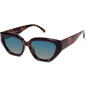 imageSOJOS Trendy Cute Cat Eye Polarized Sunglasses for Women Fashion Cateye Womens Sunnies SJ2237Dark Tortoise