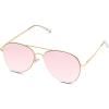Gold Frame Pink Mirrored Lens