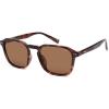 image:imageSOJOS Polarized Square Sunglasses for Men Retro Sun Glasses Trendy Shades UV400 Protection TR90 Frame SJ2652BTortoiseBrown