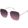 image:imageSOJOS Trendy Oversized Square Metal Frame Sunglasses for Women Men Retro Big Flat Lens UV Protection Sunglasses SJ1146GoldGreypurple