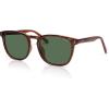 image:imageSOJOS Unisex Rounded Square Polarized Sunglasses TR90 Frame UV400 Protection Lightweight Retro for Women ampamp MenLight Brown StripesGreen