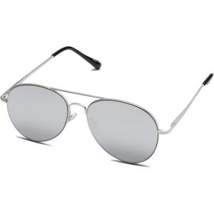 image:imageSOJOS Classic Aviator Sunglasses for Women Men Metal Frame Spring Hinges SJ1030Silver