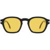 image:imageSOJOS Vintage Retro Square Polarized Sunglasses Men Standard Fit Trendy Womens Sun Glasses SJ2382Black Frame Yellow Lens
