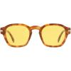 image:imageSOJOS Vintage Retro Square Polarized Sunglasses Men Standard Fit Trendy Womens Sun Glasses SJ2382Yellow Tortoise Frame Yellow Lens