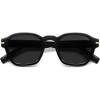 image:imageSOJOS Vintage Retro Square Polarized Sunglasses Men Standard Fit Trendy Womens Sun Glasses SJ2382Black Frame Grey Lens