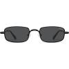 image:imageSOJOS Rectangle Polarized Sunglasses for Women Men UV400 Protection Lightweight Stainless Steel Vintage Driving ShadesBlackGrey