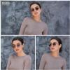 image:imageSOJOS Rectangle Polarized Sunglasses for Women Men UV400 Protection Lightweight Stainless Steel Vintage Driving ShadesBlackGrey