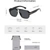 image:imageSOJOS Retro Square Aviator Sunglasses for Women Men 80s 90s Vintage Trendy Polarized Aviators SJ2692BlackGrey