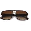 image:imageSOJOS Retro Square Aviator Sunglasses for Women Men 80s 90s Vintage Trendy Polarized Aviators SJ2692Brown TortoiseGradient Brown
