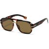 image:imageSOJOS Retro Square Aviator Sunglasses for Women Men 80s 90s Vintage Trendy Polarized Aviators SJ2692TortoiseDark Brown
