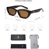image:imageSOJOS Trendy Polarized Narrow Cat Eye Sunglasses for Women Retro Cute Small Womens Shades SJ2284TortoiseBrown