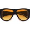image:imageSOJOS Vintage Retro Oversized Big Aviator Polarized Sunglasses Womens Men SJ2615Black Frame Yellow Grading Lens