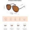image:imageSOJOS Big Polarized Aviator Sunglasses for Women Men Oversized Aviators Retro Vintage Shades SJ1290Brown TortoiseBrown