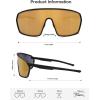 image:imageSOJOS Cycling Sport Glasses for Women Man UV400 Protection Wrap Around Lightweight TR90 Frame Sunglasses SJ2353BlackGold