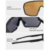 image:imageSOJOS Cycling Sport Glasses for Women Man UV400 Protection Wrap Around Lightweight TR90 Frame Sunglasses SJ2353BlackGold