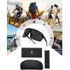 image:imageSOJOS Cycling Sport Glasses for Women Man UV400 Protection Wrap Around Lightweight TR90 Frame Sunglasses SJ2353BlackGrey