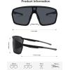 image:imageSOJOS Cycling Sport Glasses for Women Man UV400 Protection Wrap Around Lightweight TR90 Frame Sunglasses SJ2353BlackGrey