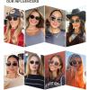 image:imageSOJOS Retro Oval Sunglasses for Women Trendy Classic Shades UV400 Protection SJ1256Shiny GoldOrange Lens