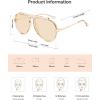 image:imageSOJOS Retro Oversized 70s 90s Aviator Sunglasses for Women Men Trendy Vintage Square Sun Glasses SJ2693Crystal Light Brown Frame Light Brown Lens