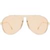 image:imageSOJOS Retro Oversized 70s 90s Aviator Sunglasses for Women Men Trendy Vintage Square Sun Glasses SJ2693Crystal Light Brown Frame Light Brown Lens