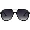 image:imageSOJOS Retro Polarized Aviator Sunglasses Womens Mens Classic 70s 80s Vintage Trendy Square Aviators SJ2174BlackGrey
