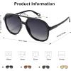 image:imageSOJOS Retro Polarized Aviator Sunglasses Womens Mens Classic 70s 80s Vintage Trendy Square Aviators SJ2174BlackGrey
