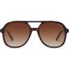 image:imageSOJOS Retro Polarized Aviator Sunglasses Womens Mens Classic 70s 80s Vintage Trendy Square Aviators SJ2174Brown TortoiseGradient Brown