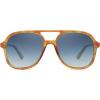 image:imageSOJOS Retro Polarized Aviator Sunglasses Womens Mens Classic 70s 80s Vintage Trendy Square Aviators SJ2174Caramel TortoiseGradient Grey