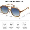 image:imageSOJOS Retro Polarized Aviator Sunglasses Womens Mens Classic 70s 80s Vintage Trendy Square Aviators SJ2174Caramel TortoiseGradient Grey