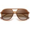 image:imageSOJOS Retro Polarized Aviator Sunglasses Womens Mens Classic 70s 80s Vintage Trendy Square Aviators SJ2174Dark BrownGradient Brown