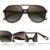 image:imageSOJOS Retro Polarized Aviator Sunglasses Womens Mens Classic 70s 80s Vintage Trendy Square Aviators SJ2174Dark TortoiseBrown
