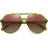 image:imageSOJOS Retro Polarized Aviator Sunglasses Womens Mens Classic 70s 80s Vintage Trendy Square Aviators SJ2174Light GreenGradient Pink