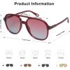 image:imageSOJOS Retro Polarized Aviator Sunglasses Womens Mens Classic 70s 80s Vintage Trendy Square Aviators SJ2174RedRed Gradient Blue