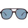 image:imageSOJOS Retro Polarized Aviator Sunglasses Womens Mens Classic 70s 80s Vintage Trendy Square Aviators SJ2174Reddish TortoiseGreyish Blue