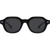image:imageSOJOS Retro Polygon Round Polarized Sunglasses for Men WomenVintage Italian Acetetace Frame Hand Made Style SJ2667Black