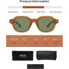 image:imageSOJOS Retro Polygon Round Polarized Sunglasses for Men WomenVintage Italian Acetetace Frame Hand Made Style SJ2667Brown