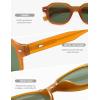 image:imageSOJOS Retro Polygon Round Polarized Sunglasses for Men WomenVintage Italian Acetetace Frame Hand Made Style SJ2667Brown