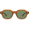 image:imageSOJOS Retro Polygon Round Polarized Sunglasses for Men WomenVintage Italian Acetetace Frame Hand Made Style SJ2667Brown